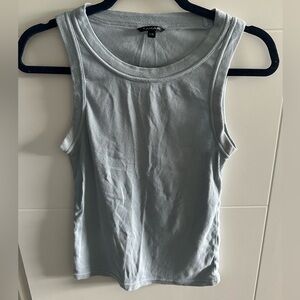 Tahari Cotton Ribbed Tank Top